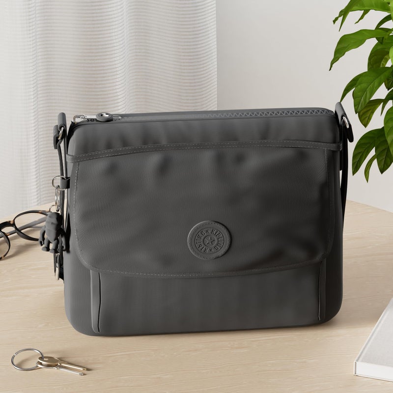 KIPLING KIPLING Kipling womens WomenÃ‚â€™s Aisling Bag, Lightweight Everyday Purse, Nylon Shoulder Crossbody Bag, Black Noir, 12 L x 8.87 H 4 D US - Image 2